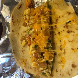 Migas a la mexicana.