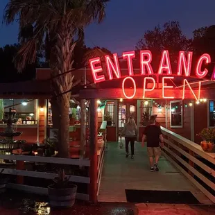 entrance to the restaurant