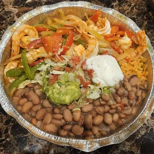 a bowl of beans and vegetables