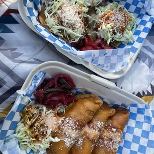 Chicken Pastelitos &amp; Honduran enchiladas