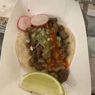 Asada taco