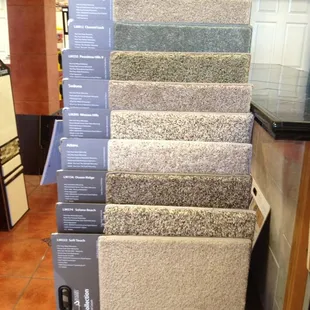 different carpets to choose from and quality.