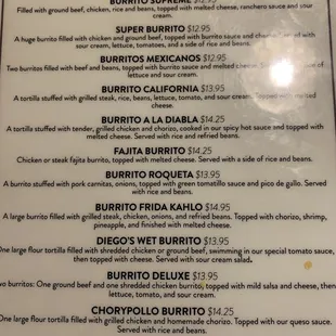 Try the Burrito Frida Kahlo. It&apos;s unique and SO GOOD!