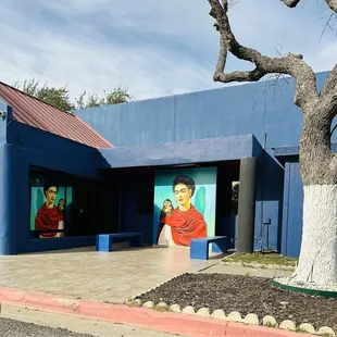 Mural outside the establishment.