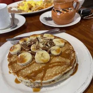 Banana caramel pancakes (8/10)