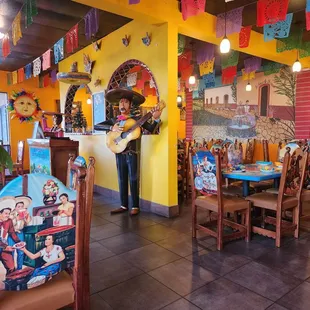 Inside dining area