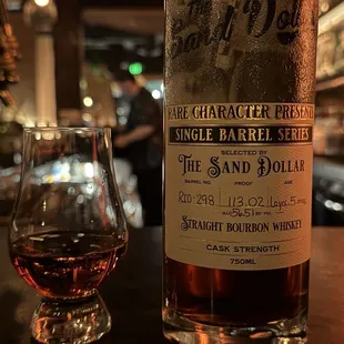 Sand Dollar Single Barrel Bourbon Whiskey