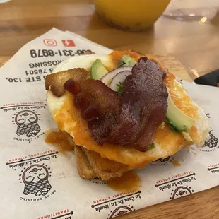 a bacon and avocado sandwich