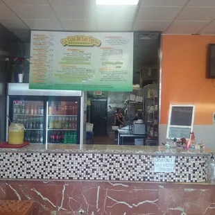 Inside view and menu.