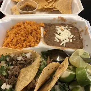 Asada Taco Plate