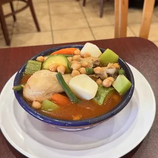 Caldo Tlalpeño (chicken)