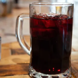 Mouth watering agua de Jamaica