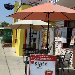 a sign for a fast food restaurant