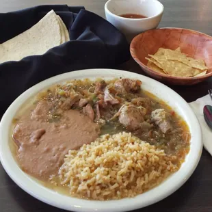 Chile Verde Plate