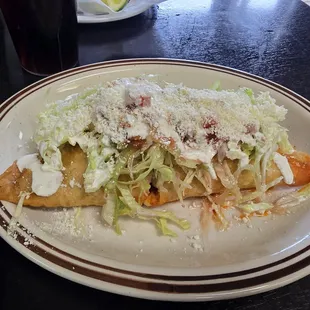 Delicious..al pastor quesadilla frita
