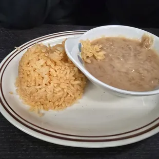 Side order of rice and beans