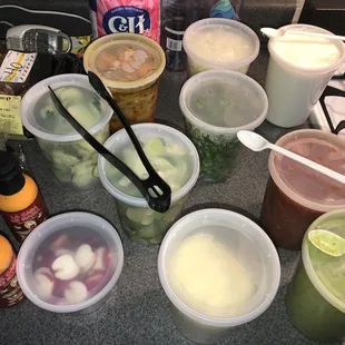 Catering Taco Fiesta Bar toppings