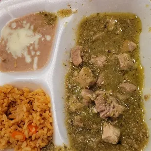 When you order a $20 to go plate of Chile Verde and get smaller than a kids portion at a Taco Shop.