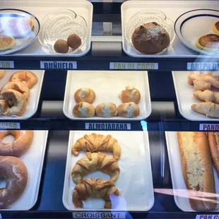 a variety of pastries