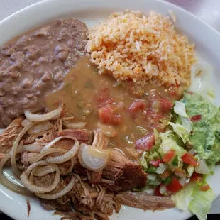 Carnitas platter- tender and flavorful!