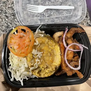 Mofongo con Carnita de Cerdo