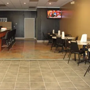 New expansion includes flatscreens for game nights