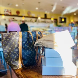 2 strawberry 2 ricotta croissants 2 focaccia &amp; one giant Italian round Boule to go! All I could carry OuiOui :)...