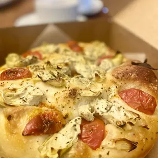 The artichoke focaccia was just ok but We LOVED the sausage focaccia OMG the sausage focaccia is AMAZBALLS :)...