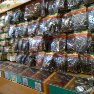 pretty large selection of chillis