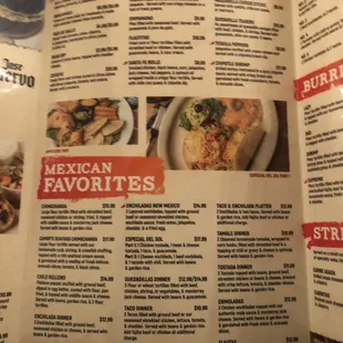 the menu