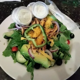Chicken loaded salad