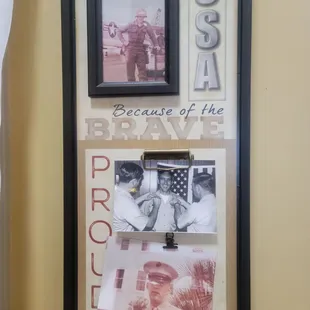 a collage of military memorabilia