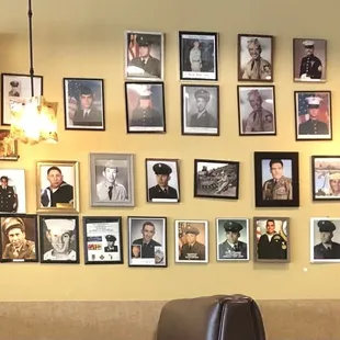 Honoring our servicemen. La Garcia is very involved in the community.