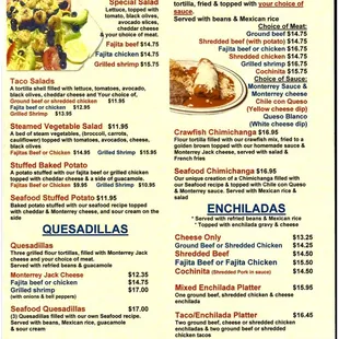 the menu