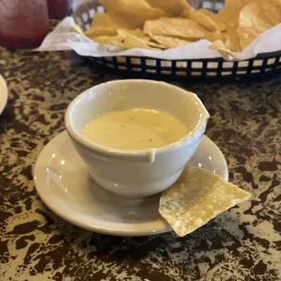 Queso Blanco and Tortilla chips