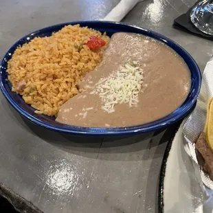 Rice and Refried Beans