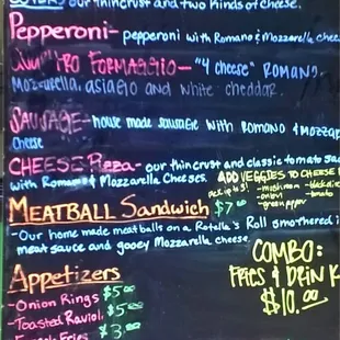 Great Food Truck Menu!