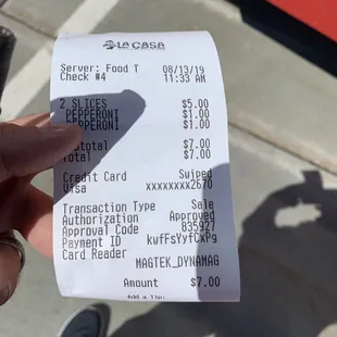 Price of pizza and misleading menu.