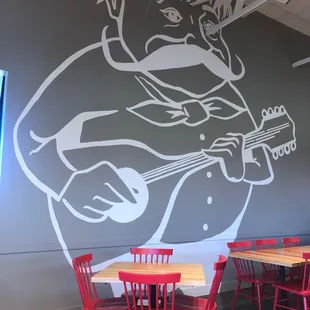 Interior of restaurant.