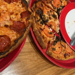 Burnt pizza