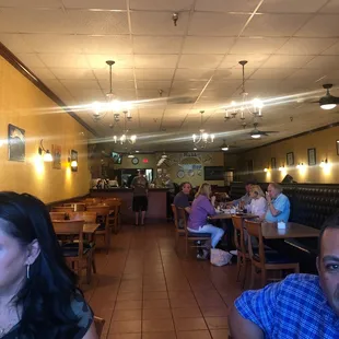 people sitting at tables