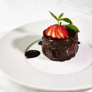 Devil's Cake  whipped Biscoff ganache, cherry preserves