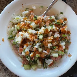 Tostada de Pescado