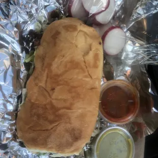 Carnitas torta - so good I inhaled it!