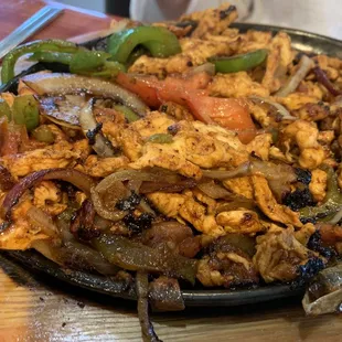 Chicken fajita, lots of meat and veggies