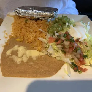 Fajita side items plate