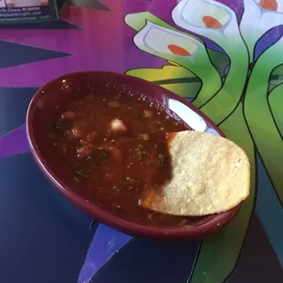 Ask for the spicy salsa, it is really tasty (and hot)