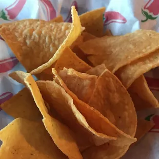 Chips were fresh and HOT