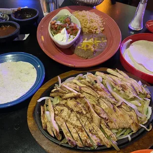 Chicken fajitas