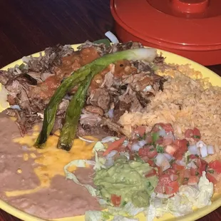 Carnitas Plate is huge!